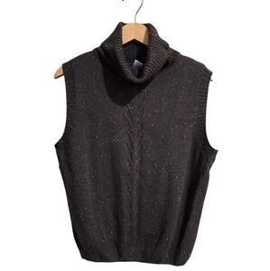 Press Turtleneck/ Cowl Neck Sleeveless Sweater Women's Size Xl